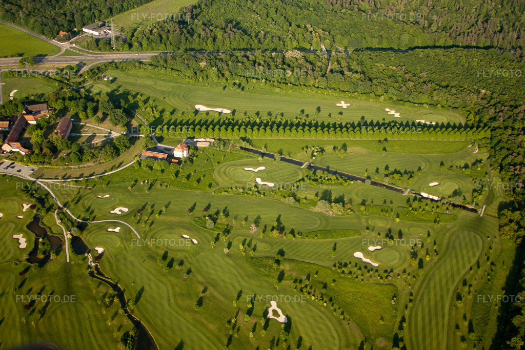 Luftbild: Golfclub Scheibenhardt im Ortsteil Beiertheim-Bulach in Karlsruhe im Bundesland Baden-Württemberg in Deutschland. Foto: IMG_27389.jpg vom 23.05.2010 durch Werner Riehm/FLY-FOTO.de