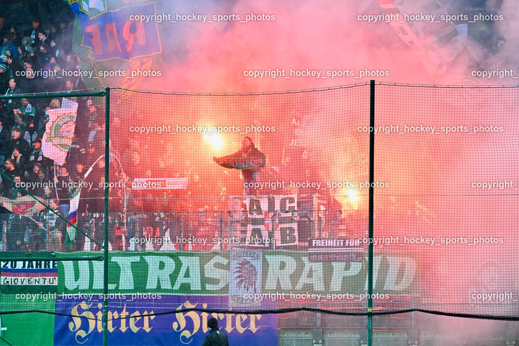 Austria Klagenfurt vs. SK Rapid 10.3.2024 | SK Rapid Fans, Ultras Rapid, Bengalen
