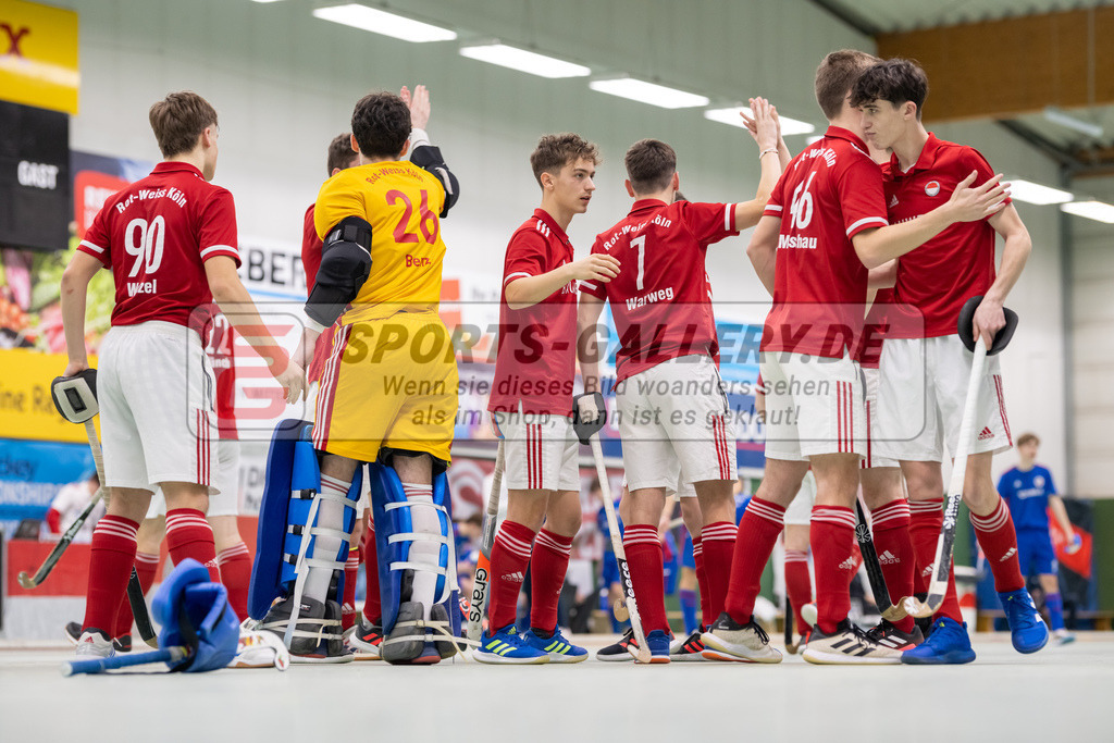 SFE_20230305_0028 | Deutsche Meisterschaft Männliche U16 Halle 2023 am 05.03.2023 in Köln (KTHC Stadion Rot-Weiss Köln Tennis and Hockey Club), Photo: Stephan Fehrmann 2022 (Sports-Gallery)