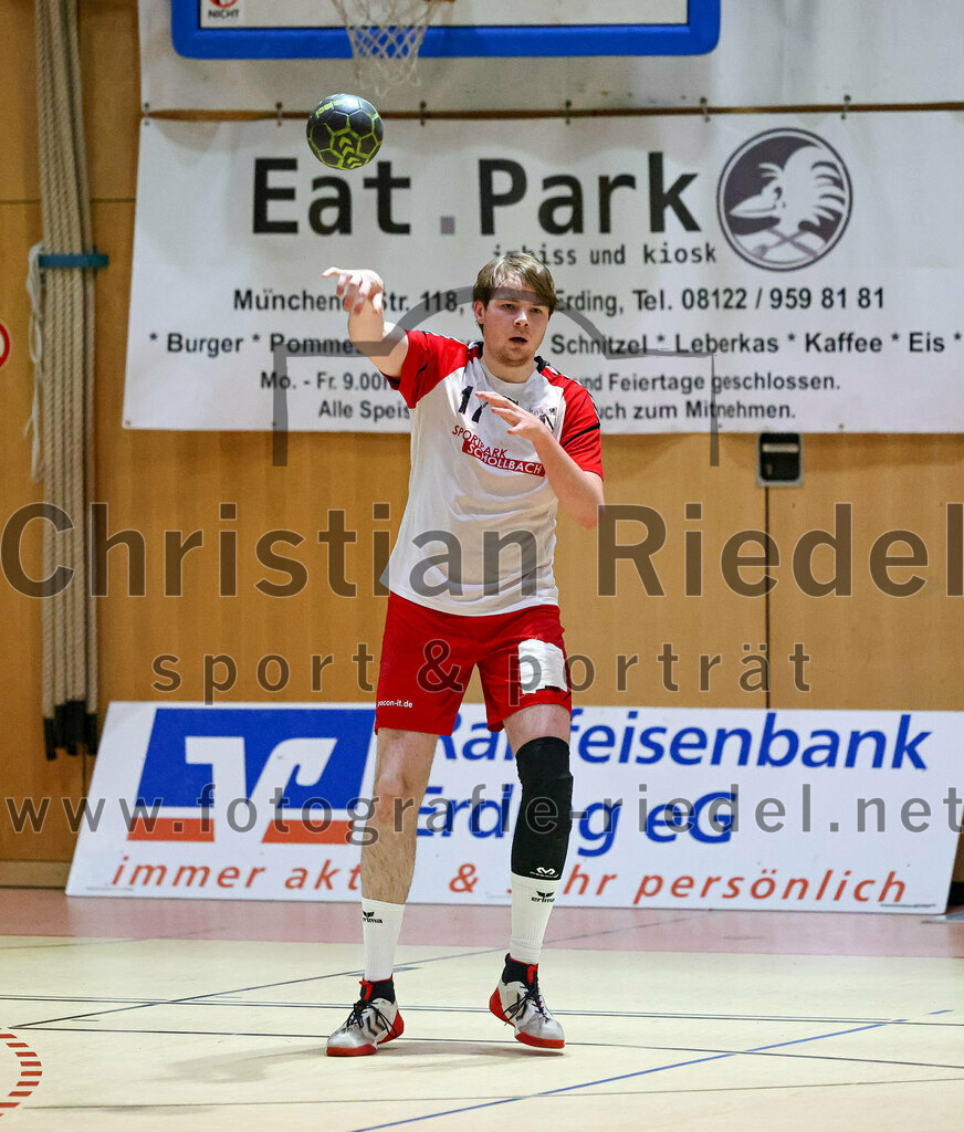 2023-01-21_022_SpVgg_Altenerding_gegen_SC_Eching | Erding, Deutschland, 21.01.2023:
Handball, Bezirksoberliga Männer 2022 / 2023, 12. Spieltag, SpVgg Altenerding gegen SC Eching, Endergebnis: 29:34

Niklas Fleps (SpVgg Altenerding, #17)

Foto: Christian Riedel / fotografie-riedel.net