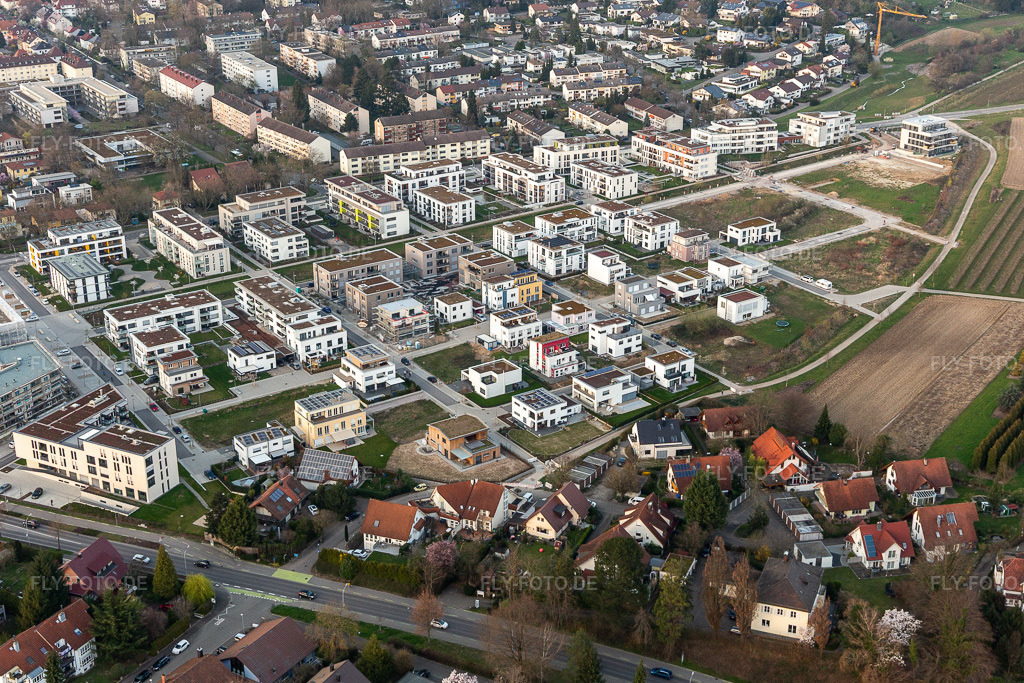 Luftbild: Im Seidenfaden in Offenburg im Bundesland Baden-Württemberg in Deutschland. Foto: IMG_120438.jpg vom 17.03.2020 durch Werner Riehm/FLY-FOTO.de