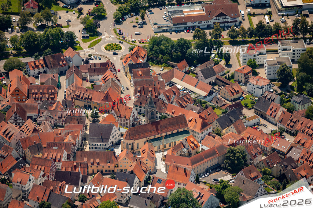 Das Luftbild zeigt :  Pfullendorf - Die Luftaufnahme wurde 2024 vom UL-Flugzeug aus erstellt ( keine Drohne ) - Hochauflösende Luftaufnahme - Für grossformatige Ausdrucke geeignet. Die Geschenkidee !Mit Lizenz und Bildrechte bestellbar