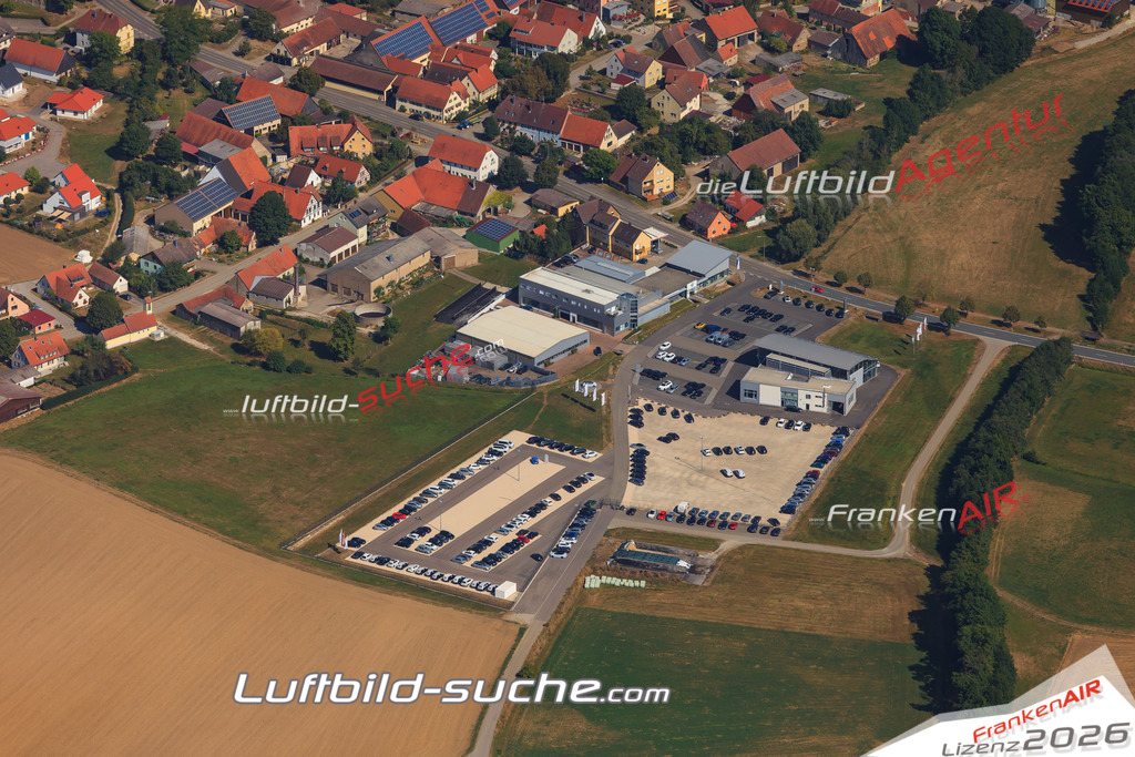 Luftbild von Lohr Insingen - Luftaufnahme wurde 2016 von https://frankenair.de mittels Flugzeug (keine Drohne) erstellt - die Geschenkidee