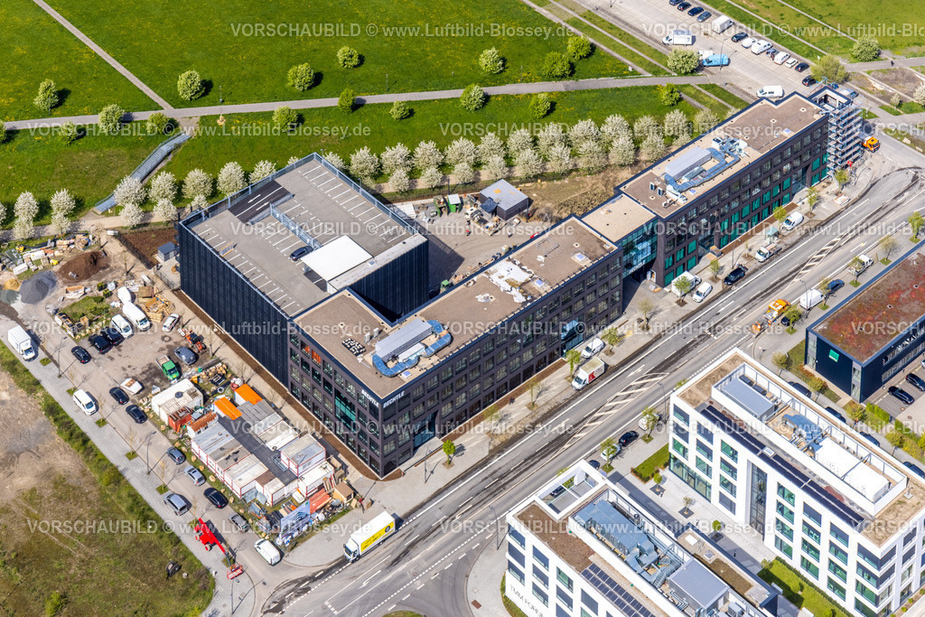 Dortmund230401984 | Luftbild, Bechtle Campus IT-Systemhaus, Walter-Bruch-Straße, Grünkeil Anlage, Phoenix-West Gewerbegebiet, Hörde, Dortmund, Ruhrgebiet, Nordrhein-Westfalen, Deutschland