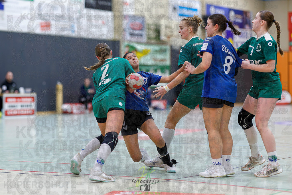 Jugenbundesliga wJB; HSG Kleenheim/Langgöns - SG Kappelwindeck/Steinbach | Jugenbundesliga wJB; HSG Kleenheim/Langgöns - SG Kappelwindeck/Steinbach am 23.11.2025 in Oberkleen (Weidig-Halle)Photo © 2025 - Jörg Heinrich - Realisiert mit Pictrs.com