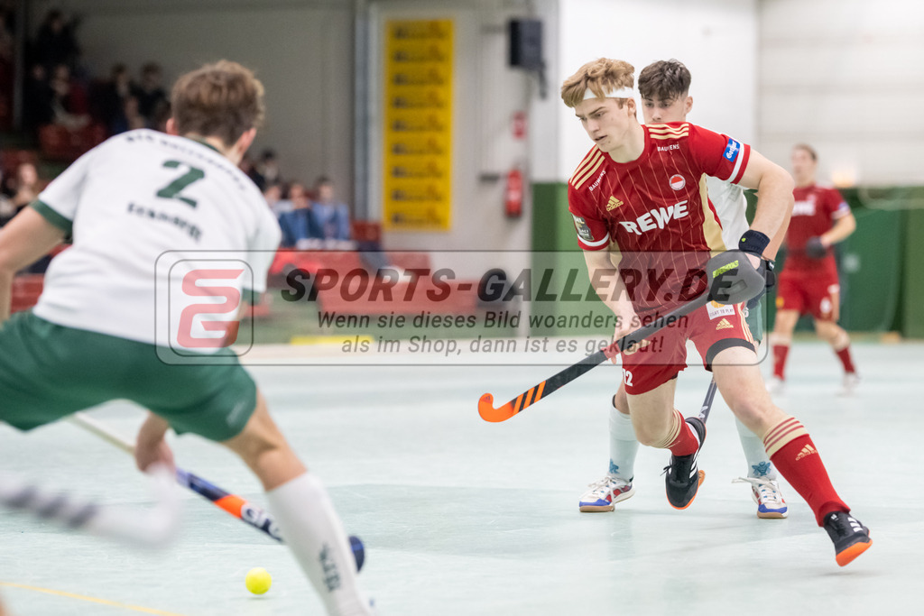 SFE_20230114_0041 | 1. Bundesliga Hockey Herren Rot-Weiss Köln - Uhlenhorst Mülheim am 14.01.2023 in Köln (KTHC Stadion Rot-Weiss Köln Tennis and Hockey Club), Photo: Stephan Fehrmann 2022 (Sports-Gallery),Frederik Nyström ( Rot-Weiss Köln #12 )