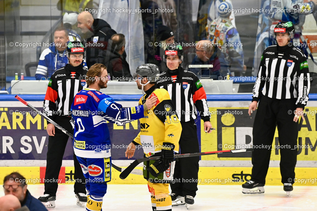 EC IDM Wärmepumpen VSV vs. HC Pustertal | ZRNIC MILAN Referee, SIEGEL STEFAN Referee, ZGONC GASPER JAKA Referee, #9 RAUCHENWALD Alexander EC VSV, #40 Andergassen Raphael HC PUSTERTAL, EC IDM Wärmepumpen VSV vs. HC Pustertal, EC IDM Wärmepumpen VSV vs. HC Pustertal am 15.11.2024 in Villach (Stadthalle Villach), Austria, (Photo by Bernd Stefan)