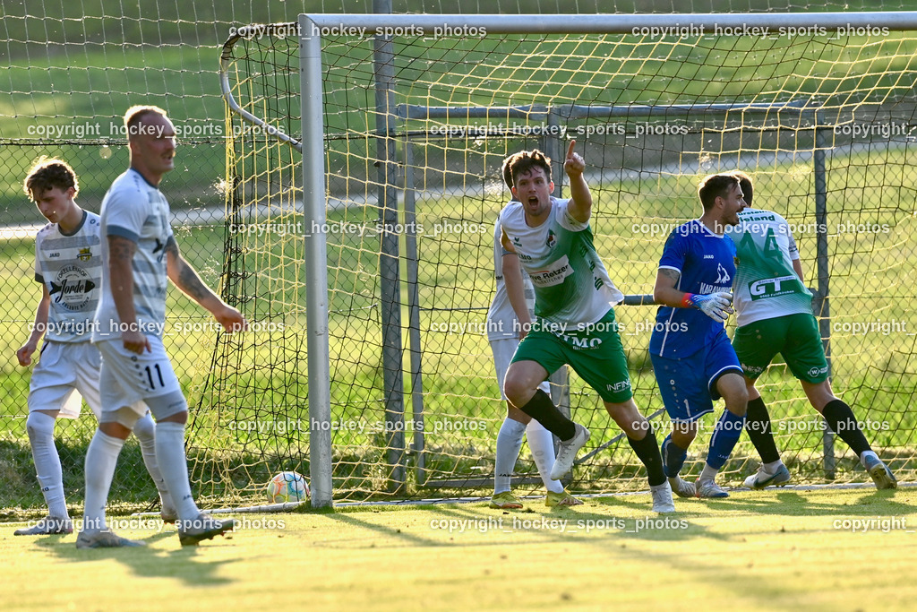 ASKÖ Köttmannsdorf vs. SV Feldkirchen 2.6.2023 | Jubel SV Feldkirchen, #14 Robert Thomas Tiffner, #1 Werner Ambrosch