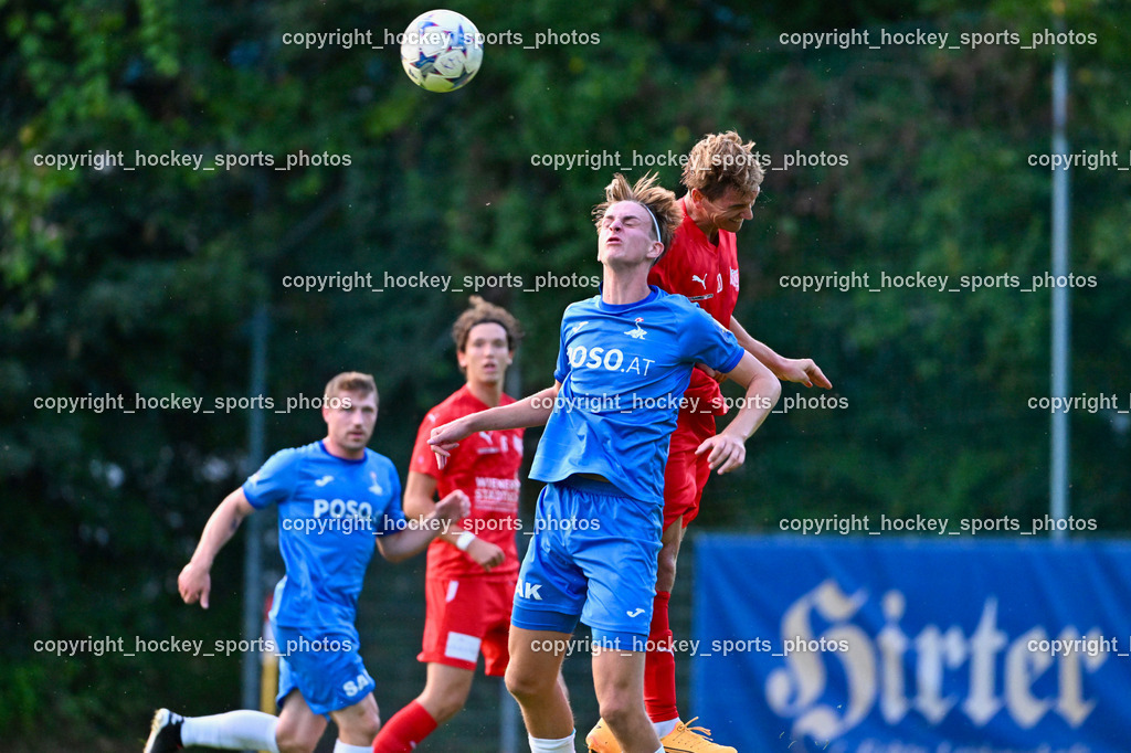 KAC 1909 vs. SAK | #5 Jakob Geister SAK, #20 Peter Pucker KAC 1909, KAC 1909 vs. SAK, KAC 1909 vs. SAK am 06.09.2024 in Klagenfurt (Sportplatz KAC), Austria, (Photo by Bernd Stefan)