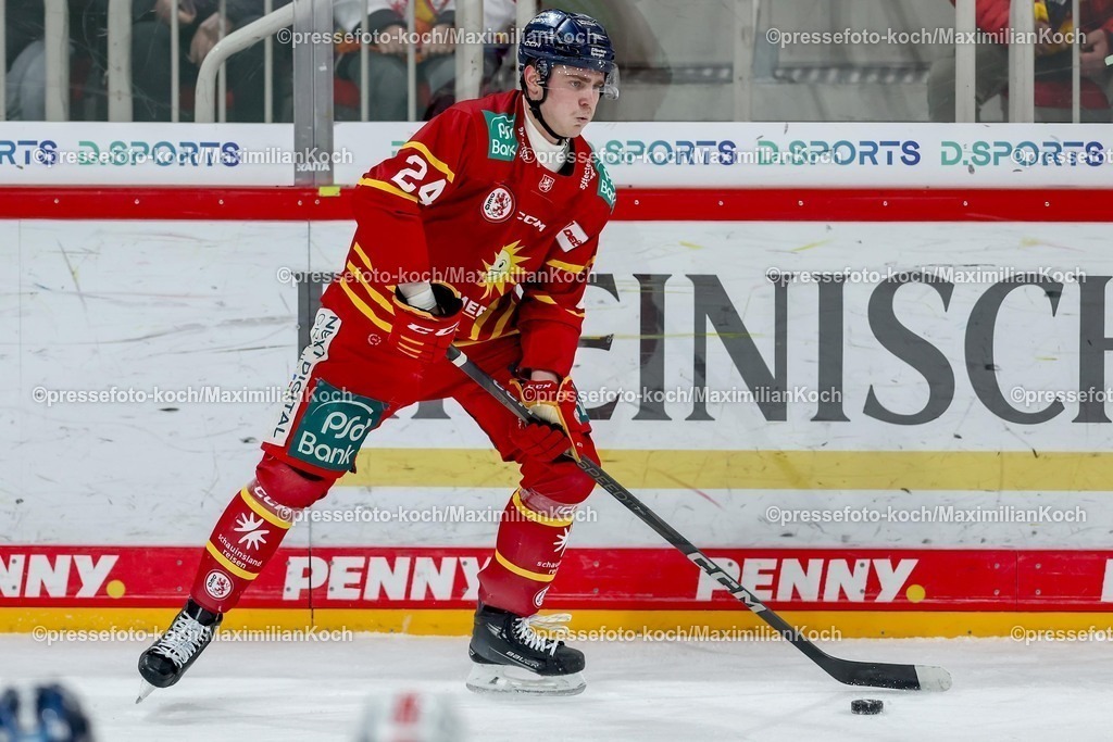 DEG02032502067 | 02.03.2025, Eishockey, Penny DEL, Düsseldorfer EG - Nürnberg Ice Tigers, PSD-BANK Dome: Alexander Blank (DEG #24)