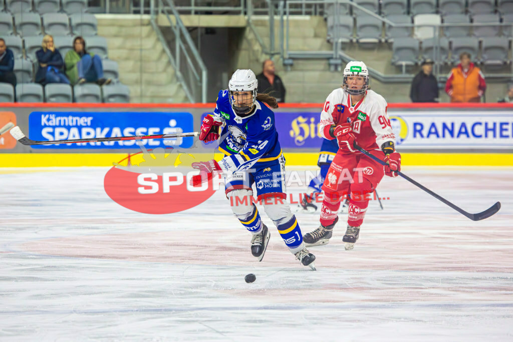 Eishockey DEBL 2023/24 | Eishockey DEBL 2023/24, KAC Frauen - Villach Lady Hawks am 27.09.2023 in Klagenfurt (Heidi Horten Arena), Austria, (Photo by Ernst Krawagner sport-fan.at) - Realisiert mit Pictrs.com