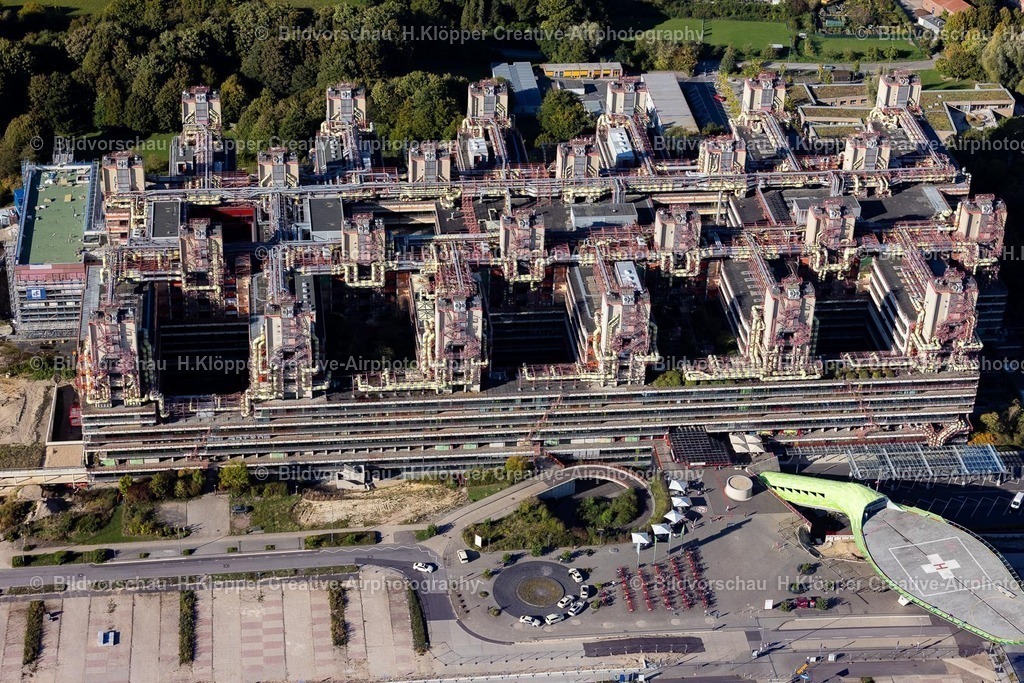 Lufbilder Aachen-6220 | Luftbild Klinikgelände des Krankenhauses " Universitätsklinikum Aachen " im Ortsteil Laurensberg in Aachen im Bundesland Nordrhein-Westfalen, Deutschland. - Realisiert mit Pictrs.com