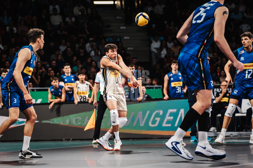 Volleyball | Männer | Testspiel | Deutschland vs. Italien | 26.05.2025 | Annahme von Gabriele Laurenzano (#4, Italien)