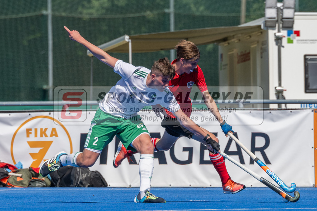 SFE_20230708_0116 | EuroHockey EM U18 Boys Austria vs Ireland am 08.07.2023 in Krefeld (Gerd-Wellen-Hockeyanlage), Photo: Stephan Fehrmann 2023 (Sports-Gallery)