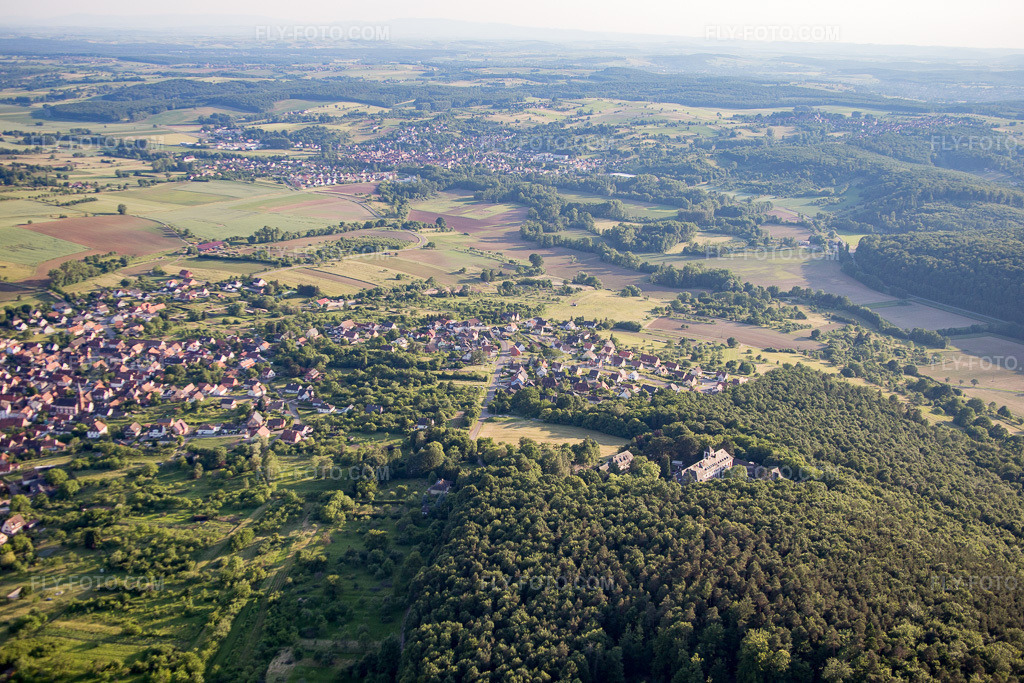 Aerial view: Conference center in Gœrsdorf in the state Bas-Rhin, France.Photo: IMG_080236.jpg taken on 06/05/2015 by Werner Riehm/FLY-FOTO.comResolution of the original: 5472 x 3648 px