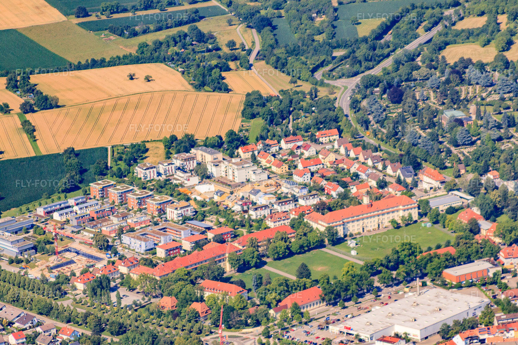 Luftbild: Kasino in Ettlingen im Bundesland Baden-Württemberg in Deutschland. Foto: IMG_42346.jpg vom 27.06.2011 durch Werner Riehm/FLY-FOTO.deAuflösung des Originals: 4752 x 3168 px