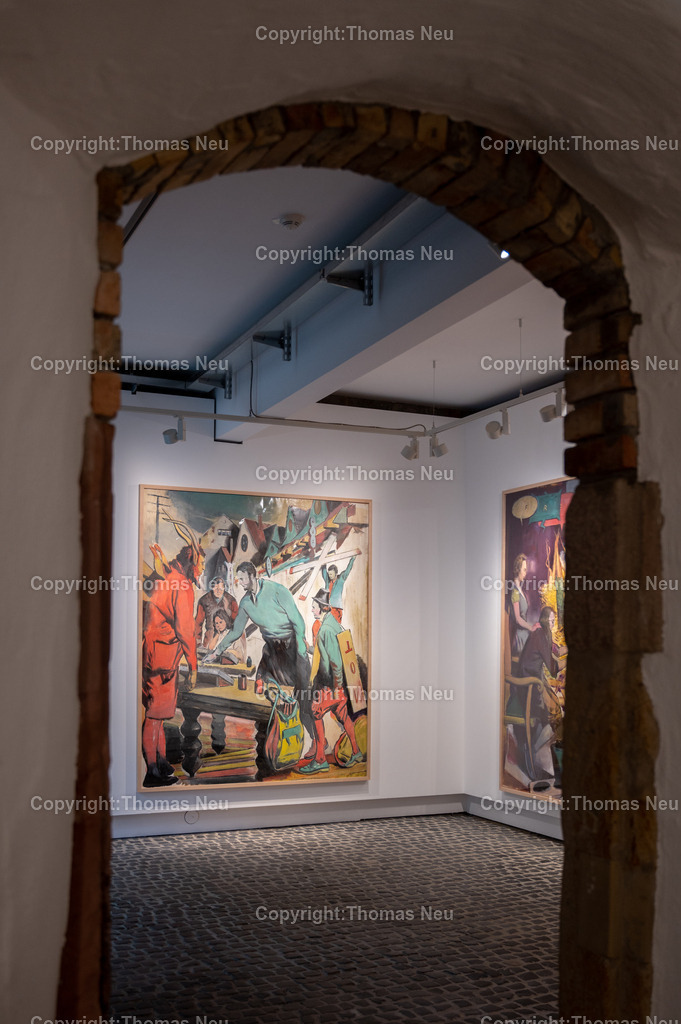 29_Neo_Rauch_Museum_Bensheim | 6.7.2024, bbe, Museum Bensheim, Ausstellung Neo Rauch "im Papiergrund", ,, Bild: Thomas Neu