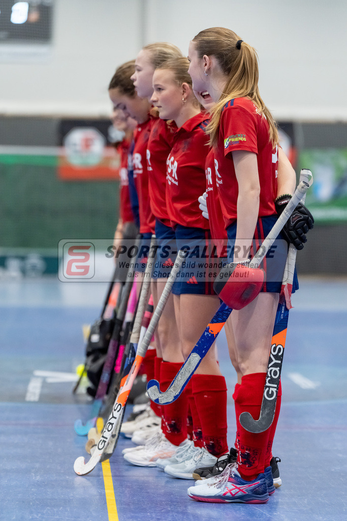 HK_20250223_103075 | Deutsche Meisterschaft wU14 Finale und Ehrungen am 23.2.2025 Düsseldorfer HC, Düsseldorf