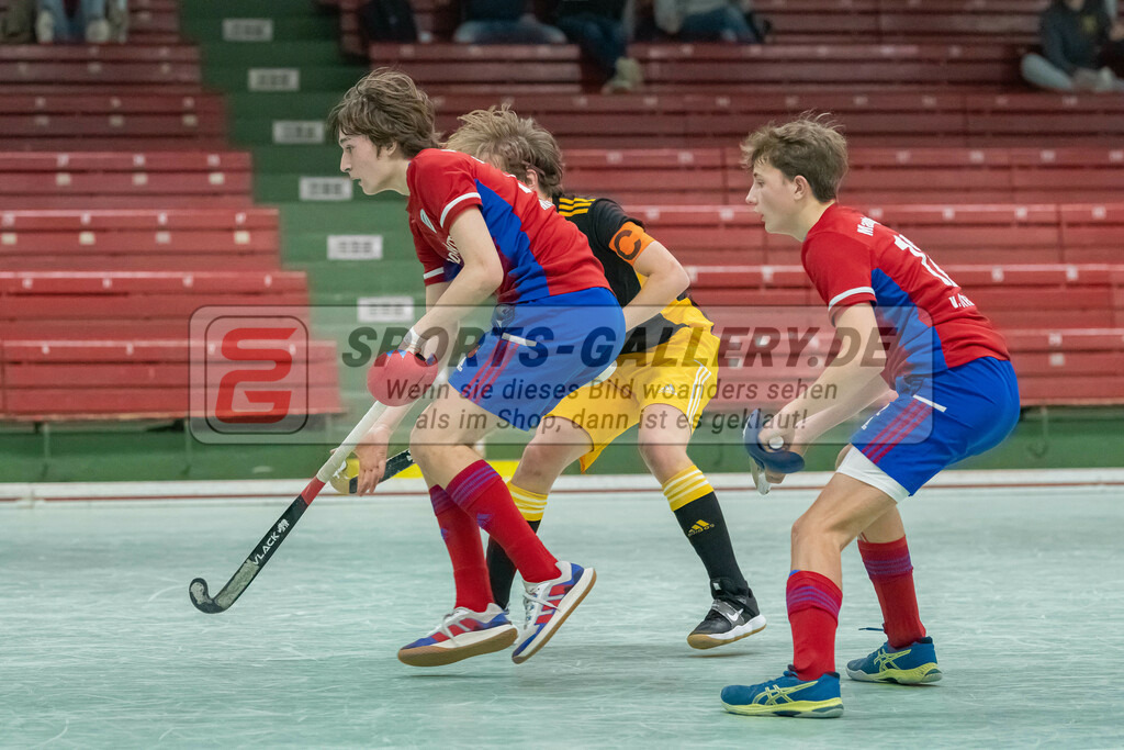 HK_20230305_105923 | Deutsche Meisterschaft MU16 1/2 Finale Mannheimer HC - Harvestehuder THC am 5.3.2023 RWK, Köln ,