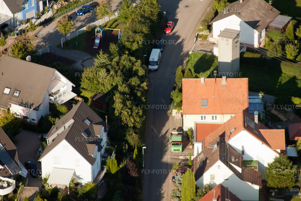 Luftbild: Mühlgasse im Ortsteil Gräfenhausen in Birkenfeld im Bundesland Baden-Württemberg in Deutschland. Foto: IMG_32620.jpg vom 21.08.2010 durch Werner Riehm/FLY-FOTO.de