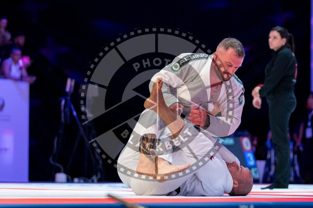 20231107PBB5301 | Fighters compete during the AJP World Master Championship in the Mubadala Arena in Abu Dhabi, Arab United Emirates, on November 7, 2023.