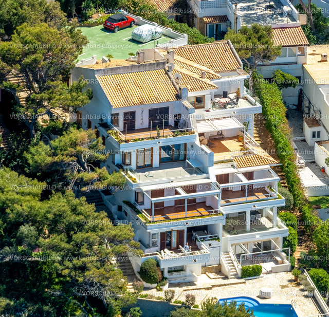 Mallorca230400211SantaPonsa | Luftbild, Santa Ponsa, Terrassenhaus, CalviaÂ , Balearen, Mallorca, Balearische Inseln, Spanien