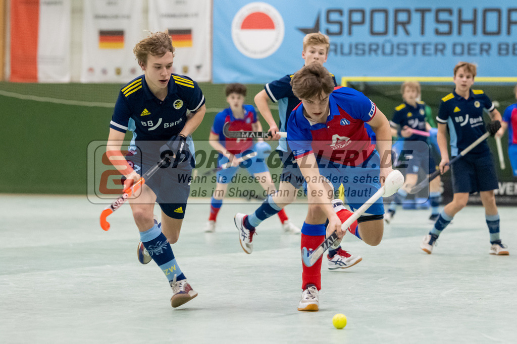 SFE_20230304_0057 | Deutsche Meisterschaft Männliche U16 Halle 2023 am 04.03.2023 in Köln (KTHC Stadion Rot-Weiss Köln Tennis and Hockey Club), Photo: Stephan Fehrmann 2022 (Sports-Gallery)