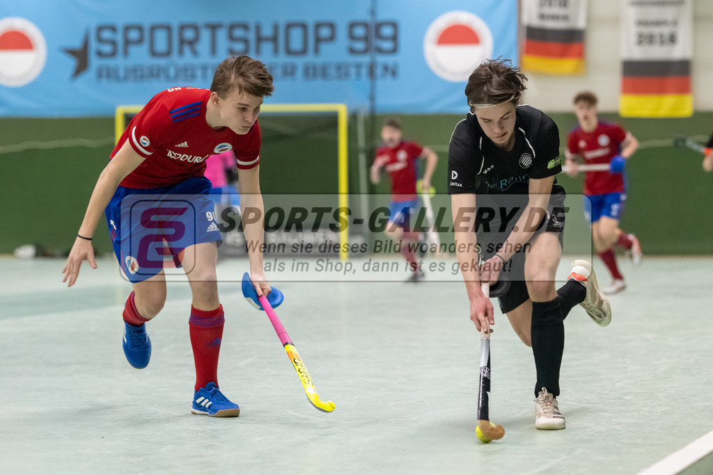 SFE_20230304_0040 | Deutsche Meisterschaft Männliche U16 Halle 2023 am 04.03.2023 in Köln (KTHC Stadion Rot-Weiss Köln Tennis and Hockey Club), Photo: Stephan Fehrmann 2022 (Sports-Gallery)