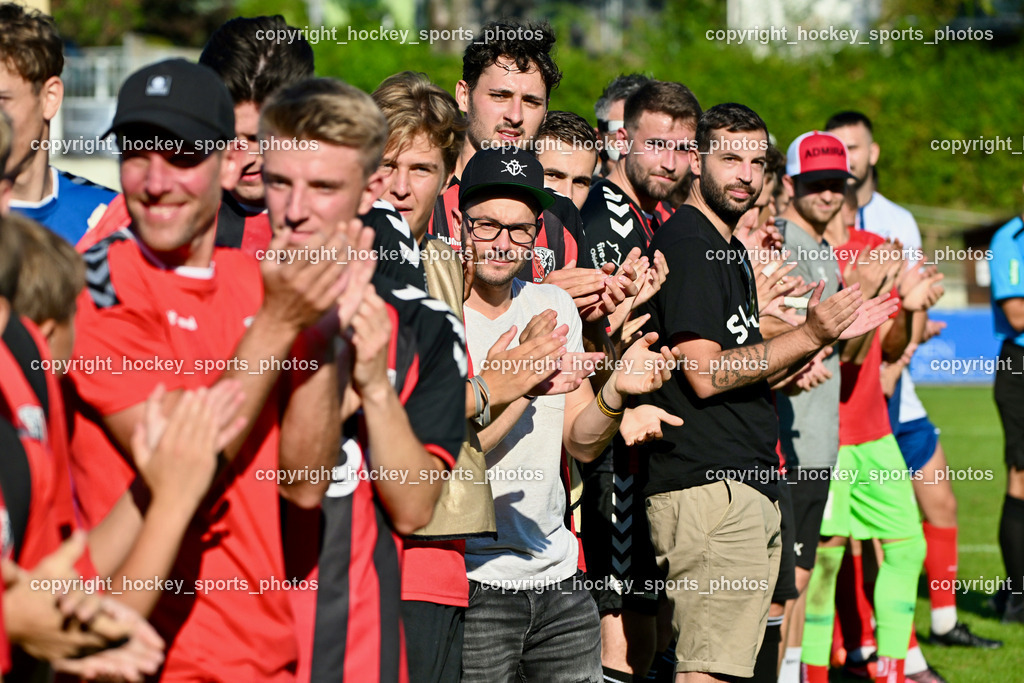 ESV Admira vs. SC Arriach | #15 Christoph Stattmann ESV Admira, Karriere Ende, Ehrung, ESV Admira vs. SC Arriach, ESV Admira vs. SC Arriach am 24.08.2024 in Villach (Sportzentrum Admira), Austria, (Photo by Bernd Stefan)
