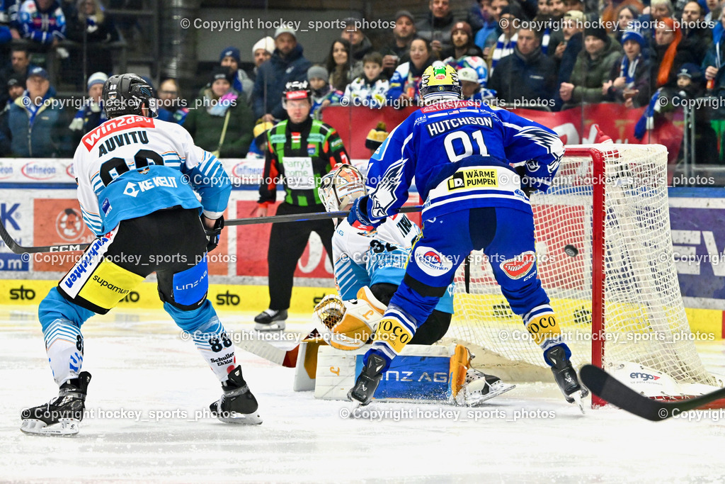 EC IDM Wärmepumpen VSV vs. Steinbach Black Wings Linz | #32 Rasmus Tirronen Black Wings Linz, #91 Nick Hutchison EC VSV, EC IDM Wärmepumpen VSV vs. Steinbach Black Wings Linz, EC IDM Wärmepumpen VSV vs. Steinbach Black Wings Linz am 23.01.2026 in Villach (Stadthalle Villach), Austria, (Photo by Bernd Stefan)
