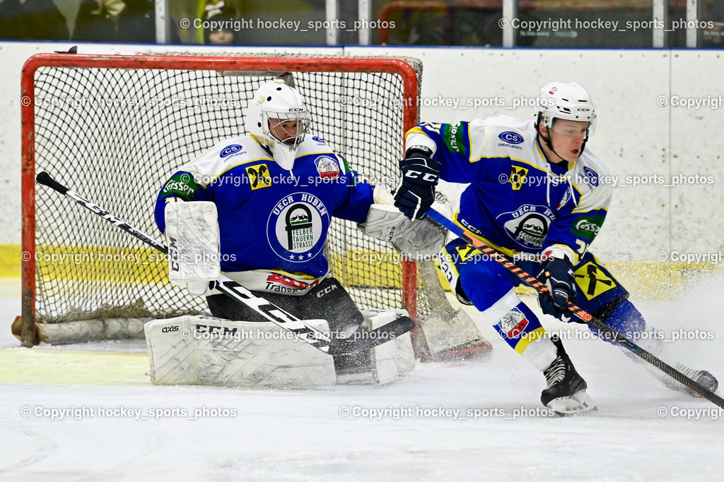EHC Althofen vs. UECR Huben 14.1.2023 | #35 Warscher Thomas, #29 Bstieler Raphael