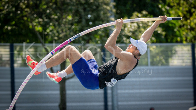 Multisport Event; Ratingen, 28.06.2026 | RATINGEN, GERMANY - JUNE 28, 2026 : Rasmus Roosleht (EST / Estonia) competing in the decathlon’s pole vault during the Multisport Event at Stadion Ratingen on June 28, 2026 in Ratingen, Germany.