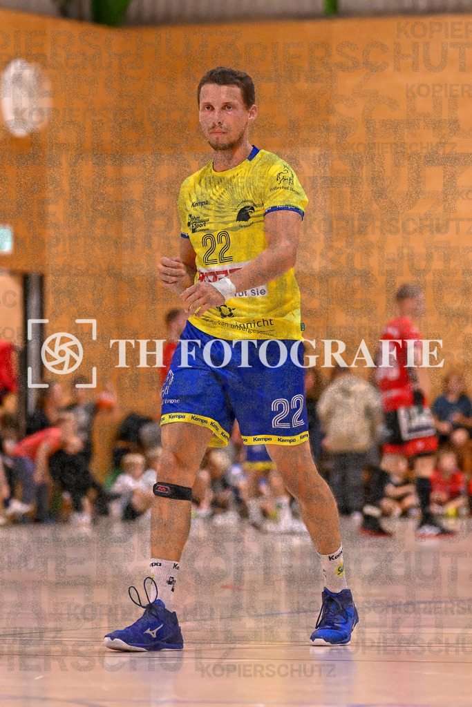 GER, SG Maulburg/Steinen - SG Allensbach/Dettingen, Handball, Landesliga Suedbaden, 2. Spieltag, Saison 2024/2025, 28.09.2024 | Lueder Flathmann (SG Allensbach/Dettingen-Wallhausen, #22)GER, SG Maulburg/Steinen - SG Allensbach/Dettingen, Handball, Landesliga Suedbaden, 2. Spieltag, Saison 2024/2025, 28.09.2024Foto: TH Fotografie/Thomas Hess