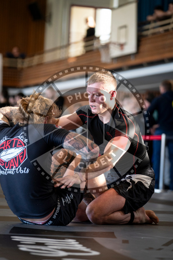 20240309PBB6621 | Fighters compete during the International Luta Livre (ILLCS) Spring Championship in Hannover, Germany, on March 9, 2024.