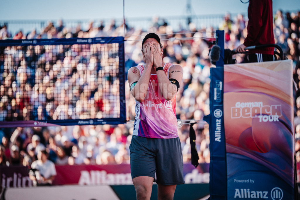 Beachvolleyball | Spiel um Platz Drei | Finale | Deutsche Meisterschaften 2025 Timmendorfer Strand | 07.09.2025 | Nils Ehlers ärgert sich