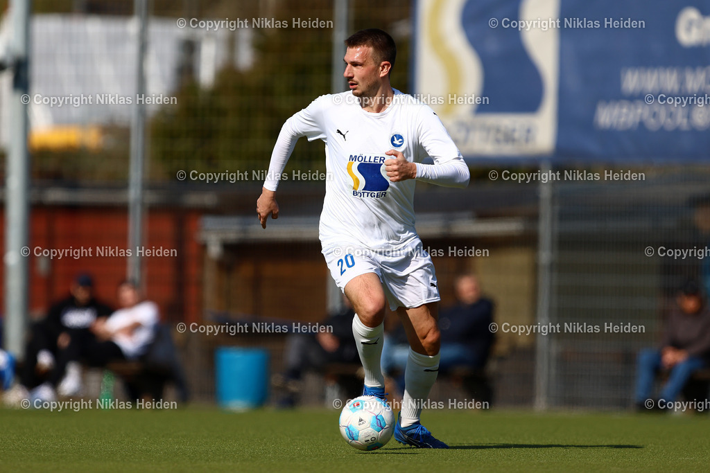 NH_USCPaloma_FCTürkiye_OberligaHamburg_23032025 | #20 Yannick Albrecht (USC Paloma)Fußball I Herren I Gamesright Oberliga Hamburg I Saison 2024-2025 I  28. Spieltag I USC Paloma - FC Türkiye I 23.03.2025 I Jonny-Rehbein-Sportplatz