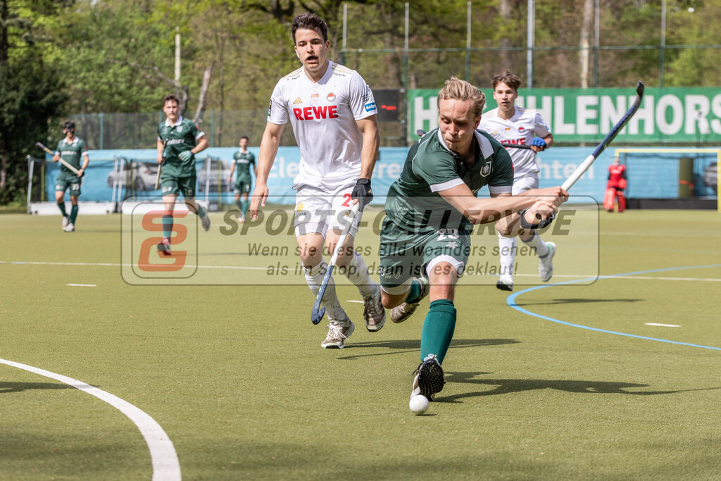 MJ_UHTC-RWK_13.04.2024-54 | Malte Hellwig (Uhlenhorst Mülheim #29), Uhlenhorst Mülheim - Rot-Weiß Köln am 13.4.2024 in der Waldstadion, Mülheim a.d.Ruhr