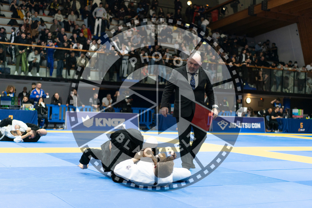 20240119PBB2531 | Fighters compete during the IBJJF European Championship in Paris, France, on January 19, 2024.