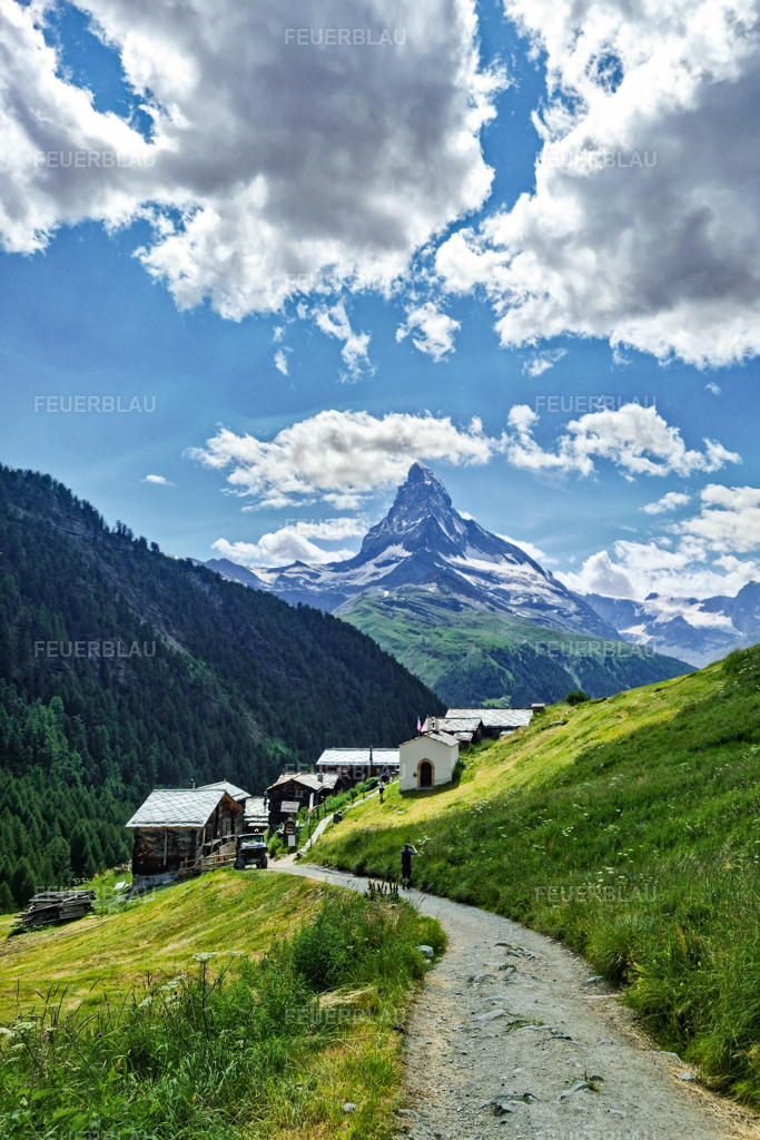 Matterhorn | FEUERBLAU | Fineart - Realisiert mit Pictrs.com
