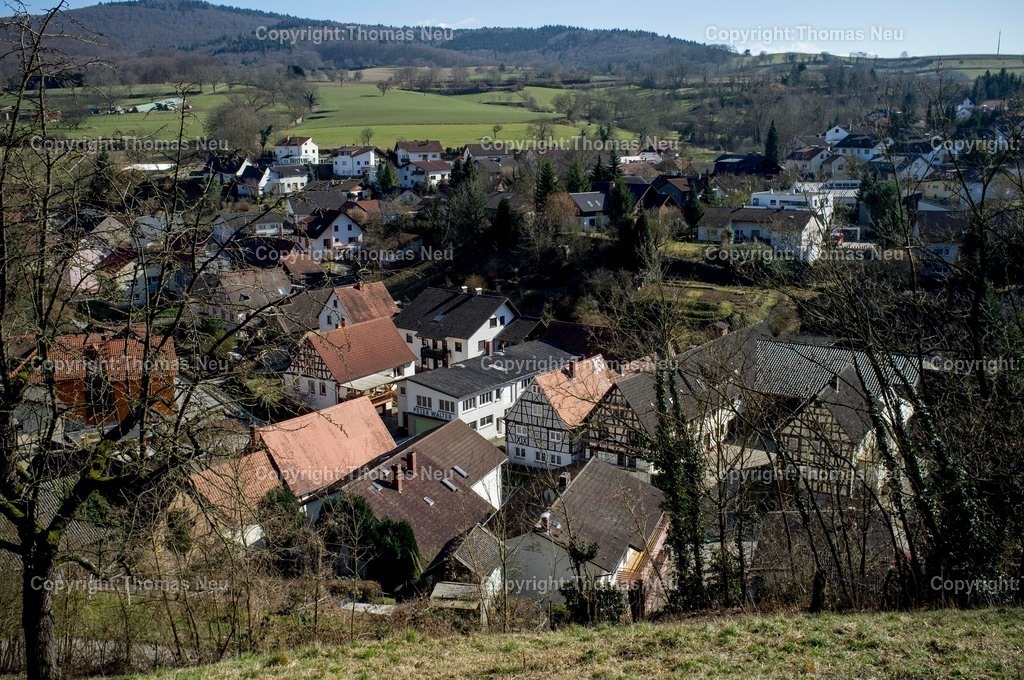 Bensheim_Zell_von_oben | BStadtmagazin 37 Wanderung von Kolmbach nach Bensheim, Zell von oben, ,, Bild: Thomas Neu