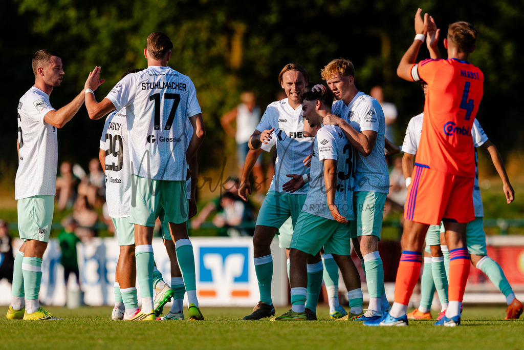 Testspiel, Saison 2026/27: SC Preußen Münster - Kickers Emden | Billerbeck, 10.07.2026: Testspiel, SC Preußen Münster gegen Kickers Emden auf der Anlage des DJK Billerbeck in Billerbeck. Foto: sportfotografie.ms | Markus Paletta - Realisiert mit Pictrs.com