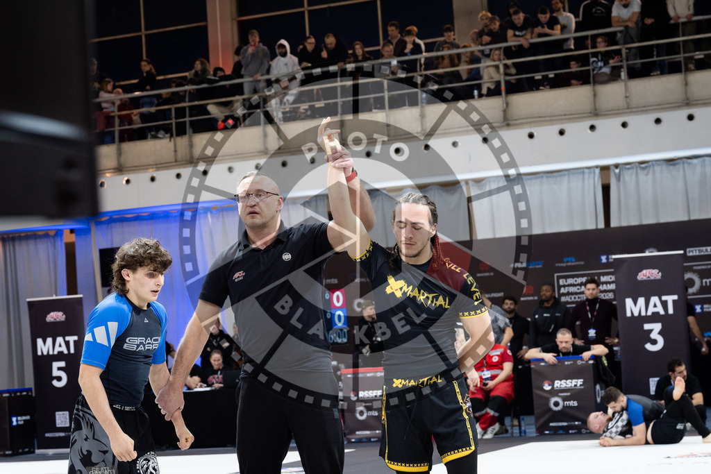 20260214PBB2252 | Fighters compete during the ADCC European Trials  competition day 1 in Belgrade, Serbia, on February 14, 2026.