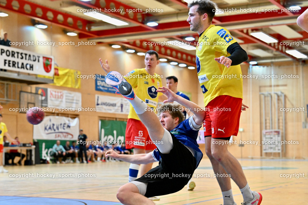 SC Ferlach vs. UHK Krems | #13 GYSIN David SC Ferlach, #28 Munzinger Luca UHK KREMS, SC Ferlach vs. UHK Krems, SC Ferlach vs. UHK Krems am 02.05.2026 in Ferlach (Ballspielhalle Ferlach), Austria, (Photo by Bernd Stefan)