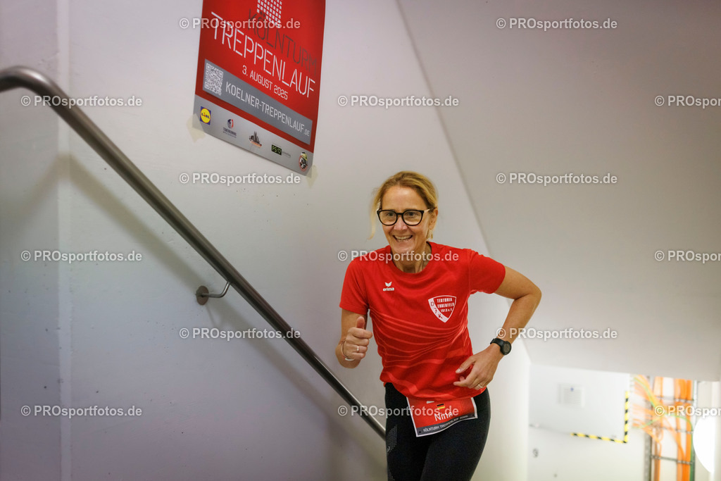 KölnTurm Treppenlauf; Köln, 03.08.2025 | Impressionen vom KölnTurm Treppenlauf am 03.08.2025 in Köln (Nordrhein-Westfalen). 