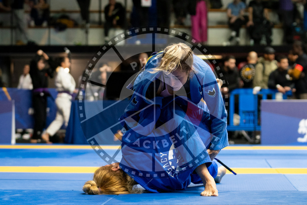 20240123PBB04178 | Fighters compete during the second day of the IBJJF European Championship in Paris, France, on January 23, 2024.