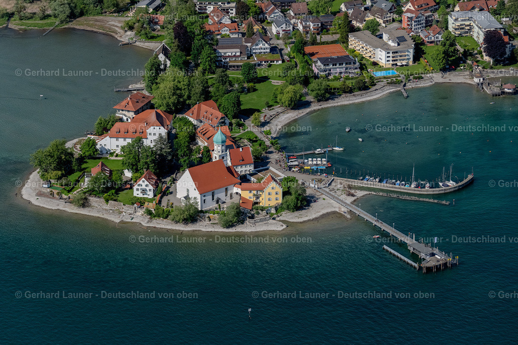 4028020 | Halbinsel Wasserburg am Bodensee, mit Hafen und Schloßhotel