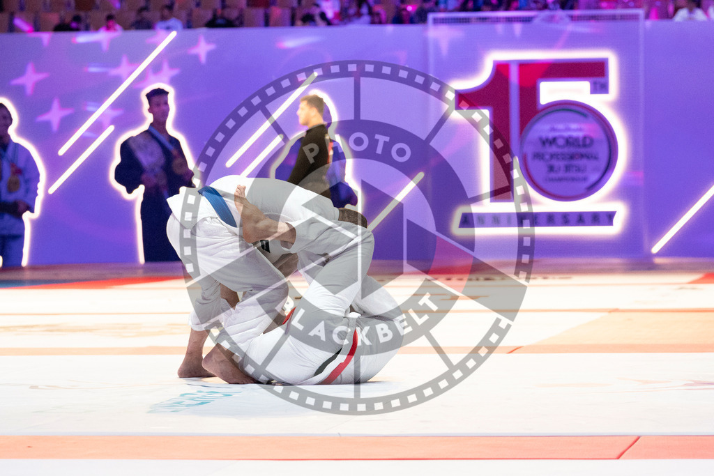 20231106PBB2592 | Fighters compete during the AJP World Master Championship in the Mubadala Arena in Abu Dhabi, Arab United Emirates, on November 6, 2023.
