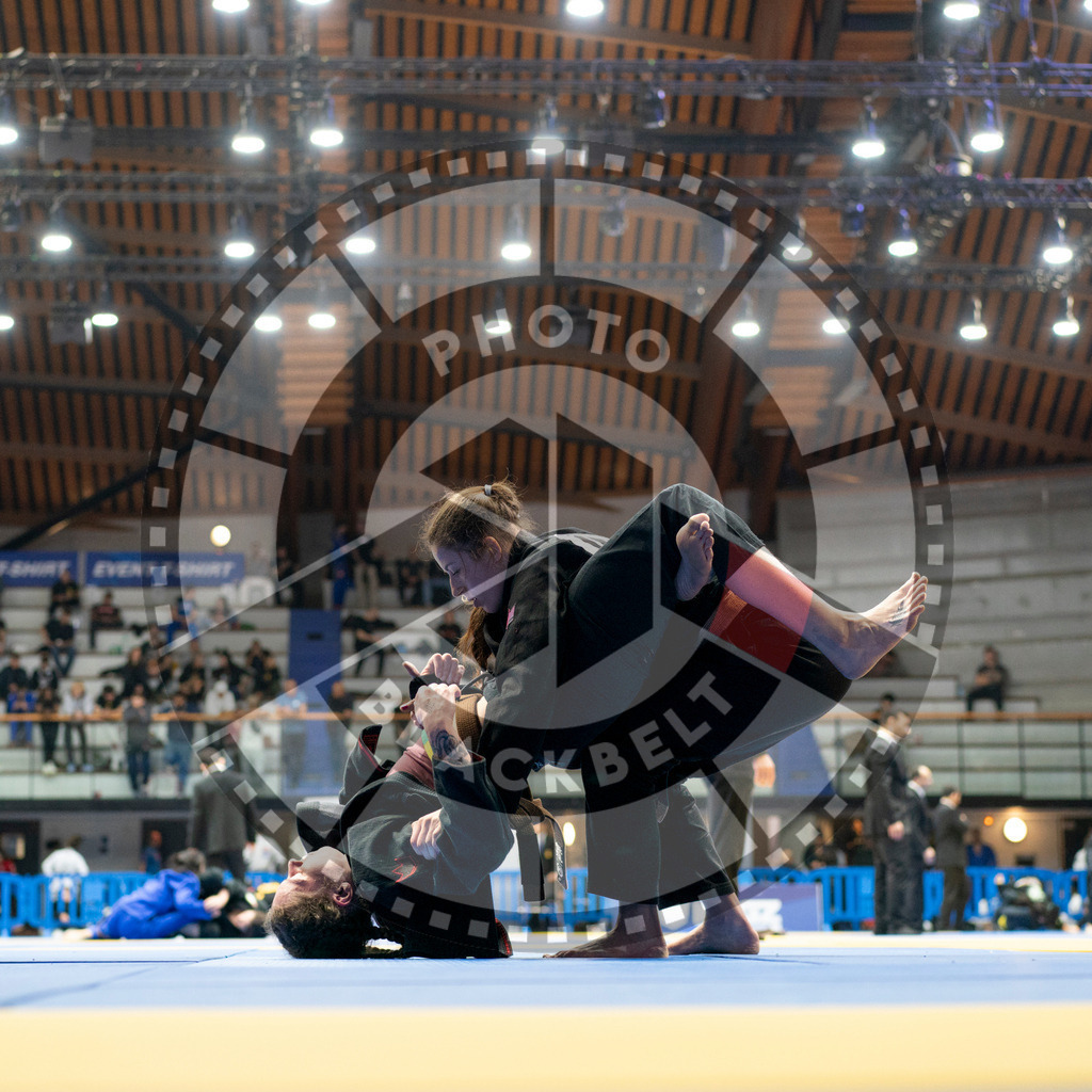 20240124PBB01597 | Fighters compete during the second day of the IBJJF European Championship in Paris, France, on January 24, 2024.