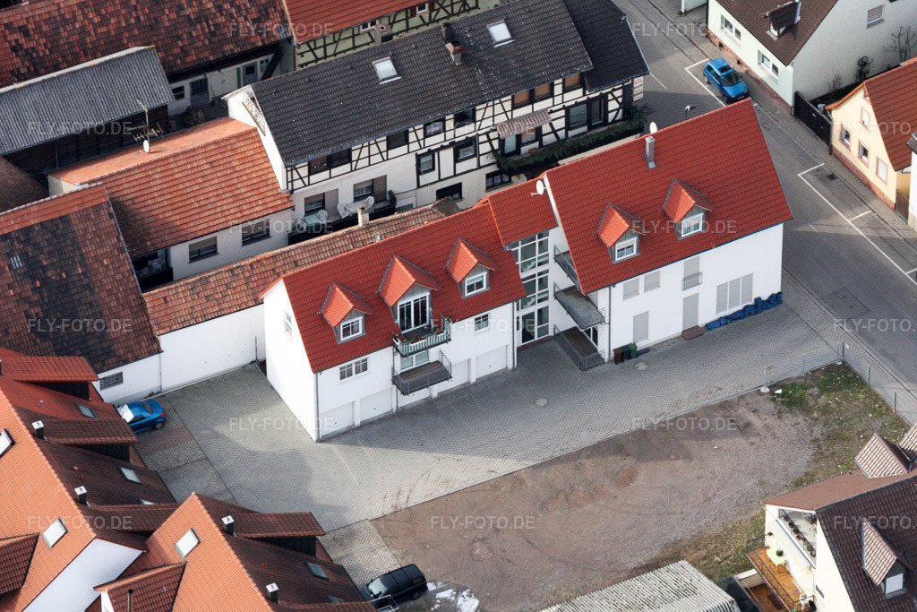 Luftbild: Rheinstr in Kandel im Bundesland Rheinland-Pfalz in Deutschland. Foto: IMG_16920.jpg vom 15.02.2009 durch Werner Riehm/FLY-FOTO.de