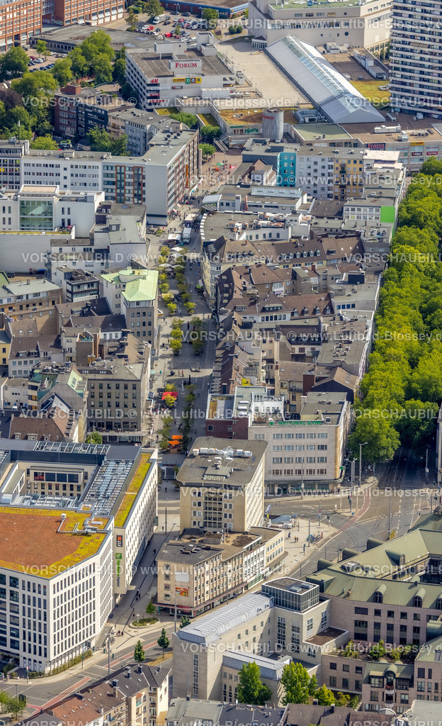 Muelheim220802372 | Luftbild, City mit Schloßstraße, Altstadt I, Mülheim an der Ruhr, Ruhrgebiet, Nordrhein-Westfalen, Deutschland